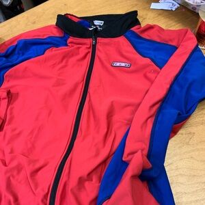 Canari blue/red cycling shirt
